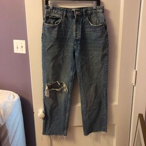 Zara ripped jeans. Only worn twice